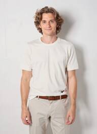 Tricou croială dreaptă mâneci scurte bej NIKE bărbat