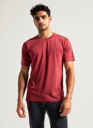 Tricou croială dreaptă mâneci scurte roșu NIKE bărbat