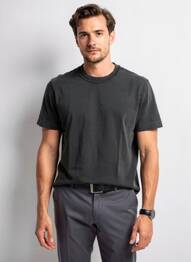 Tricou croială dreaptă mâneci scurte negru ABERCROMBIE & FITCH bărbat