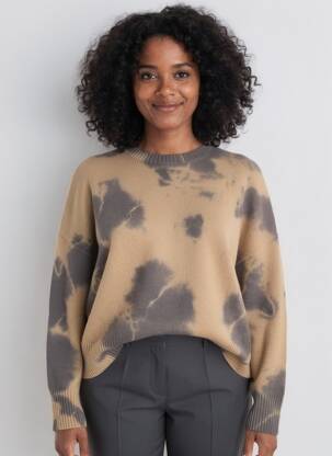 Pulover elasticitate mâneci lungi maro NOUS ANTWERP femeie