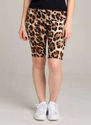 Pantalon de ciclism țesătură jersey mărime normală bej GOLDA femeie