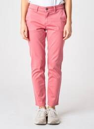 Pantalon chino închidere cu fermoar sub clapetă cu nasturi mărime normală roz HAPPY femeie