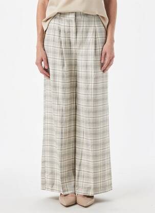 Pantalon evazat talie elastică gri GRACE & MILA femeie