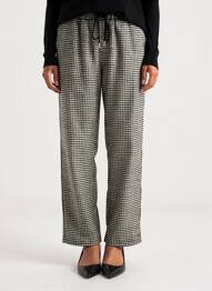 Pantalon drept talie elastică negru LILI SIDONIO femeie