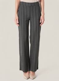 Pantalon drept croială dreaptă gri ICHI femeie