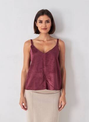 Top fără mâneci fără mâneci violet ROSE GARDEN femeie