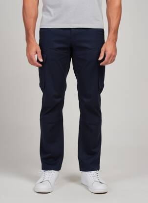 Pantalon cargo talie cu cleme mărime normală albastru DAYTONA bărbat