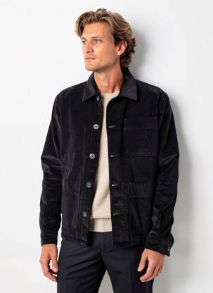 Jachete casual închidere cu nasturi pe față negru IRON AND RESIN bărbat
