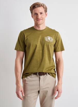 Tricou elasticitate mâneci scurte verde DAYTONA bărbat
