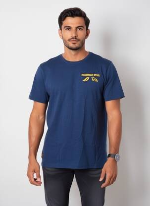 Tricou elasticitate mâneci scurte albastru DAYTONA bărbat