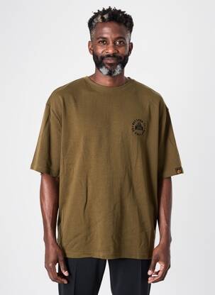 Tricou croială dreaptă mâneci scurte verde DAYTONA bărbat
