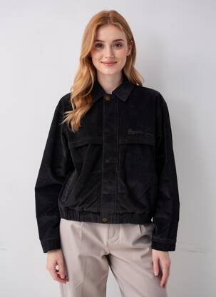 Jachete casual buzunare negru ROSE GARDEN femeie