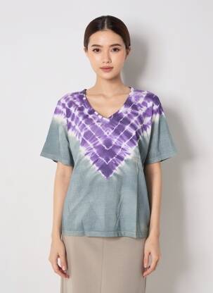 Tricou imprimeu fantezie mâneci scurte gri ROSE GARDEN femeie