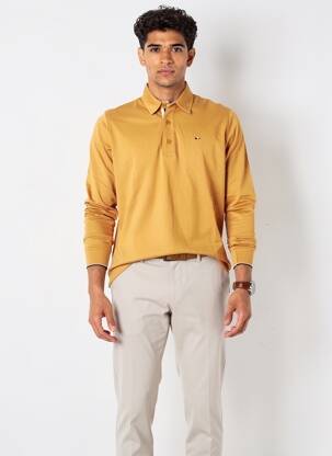 Polo mâneci lungi mâneci lungi portocalie CAMBERABERO bărbat