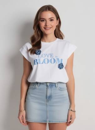 Tricou croială dreaptă mâneci scurte alb TIFFOSI femeie