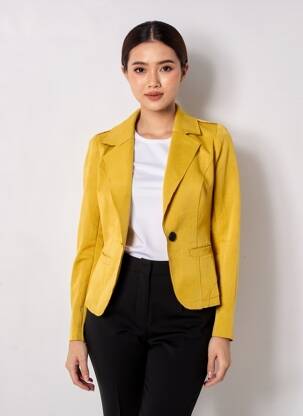 Sacou croială cambrată galben HF WOMAN COLLECTION femeie
