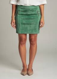 Fustă mini croială dreaptă verde HF WOMAN COLLECTION femeie