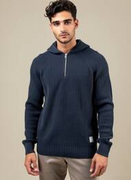 Pulover elasticitate mâneci lungi albastru PEPE JEANS bărbat
