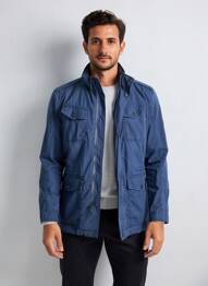 Parka mâneci lungi fără glugă albastru SEA BARRIER bărbat