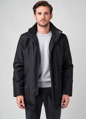 Parka mâneci lungi fără glugă negru IMPACT bărbat