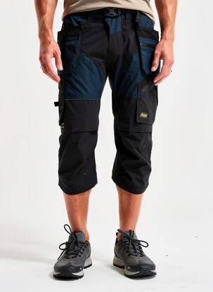 Pantalon trei sferturi croială dreaptă mărime normală albastru SNICKERS WORKWEAR bărbat