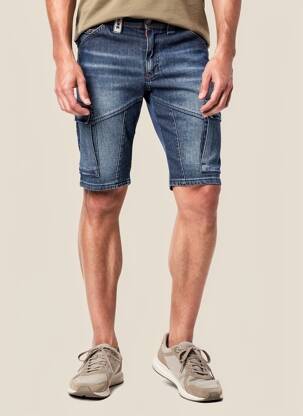 Bermudă țesătură denim mărime normală albastru DIKE bărbat