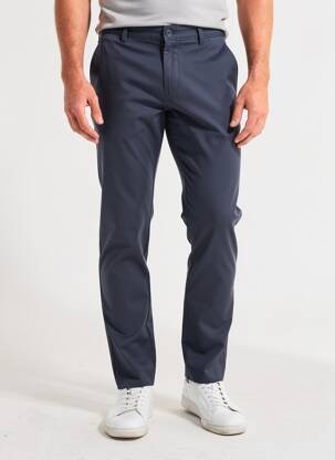Pantalon chino țesătură melanj mărime normală albastru PIONEER bărbat
