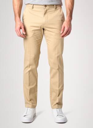 Pantalon chino țesătură melanj mărime normală bej PIONEER bărbat