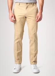 Pantalon chino țesătură melanj mărime normală bej PIONEER bărbat