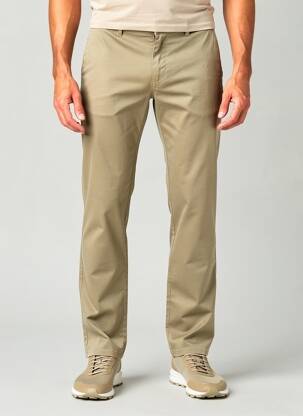Pantalon chino țesătură melanj mărime normală bej PIONEER bărbat