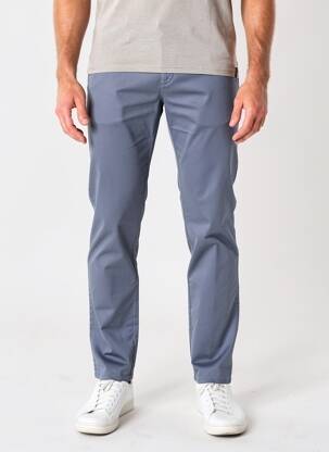 Pantalon chino țesătură melanj mărime normală albastru PIONEER bărbat