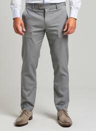 Pantalon slim țesătură melanj mărime normală gri PIONEER bărbat