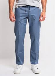Pantalon chino țesătură poplin mărime normală albastru PIONEER bărbat