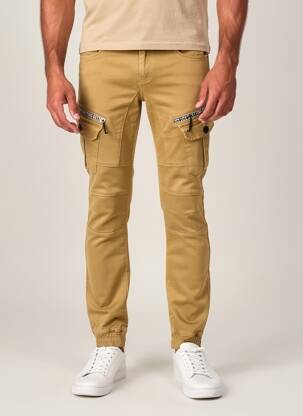 Pantalon cargo buzunare bej LEEYO JEANS bărbat