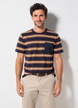 Tricou elasticitate mâneci scurte negru PIONEER bărbat
