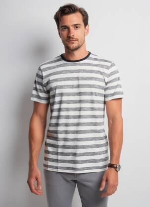 Tricou croială cambrată mâneci scurte negru PIONEER bărbat