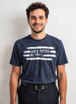 Tricou elasticitate mâneci scurte albastru PIONEER bărbat