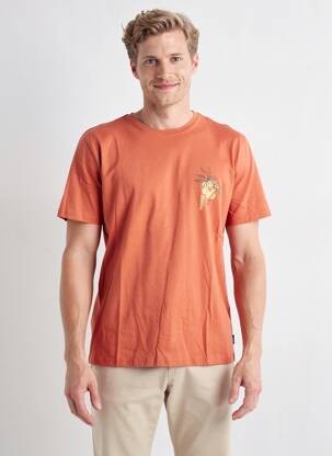 Tricou elasticitate mâneci scurte portocalie PIONEER bărbat