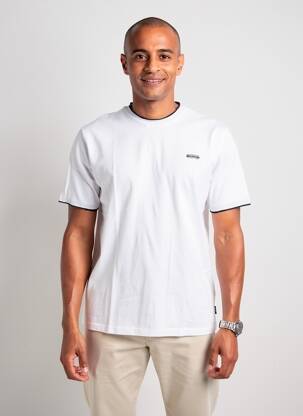 Tricou croială cambrată mâneci lungi alb PIONEER bărbat