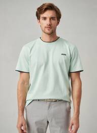 Tricou croială cambrată mâneci lungi verde PIONEER bărbat
