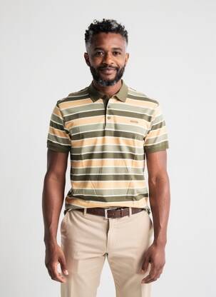 Polo țesătură jersey mâneci scurte verde PIONEER bărbat