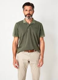Polo elasticitate mâneci scurte verde PIONEER bărbat