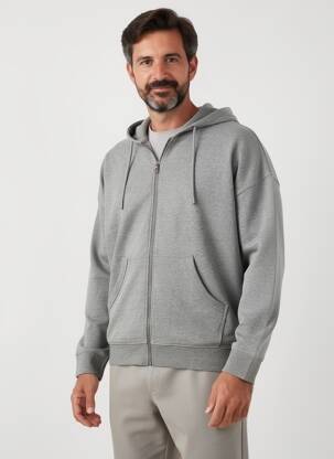 Jachete casual strânsă pe partea de jos gri PIONEER bărbat