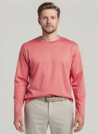 Tricou croială cambrată mâneci lungi roșu PIONEER bărbat