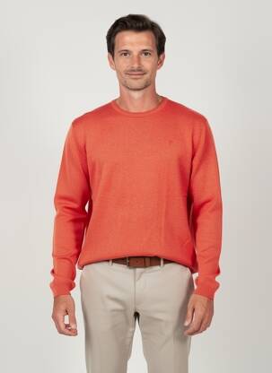 Pulover elasticitate mâneci lungi portocalie PIONEER bărbat