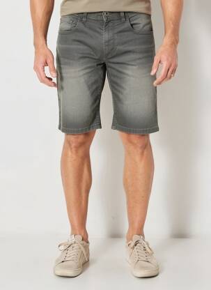 Bermudă țesătură denim mărime normală gri PIONEER bărbat