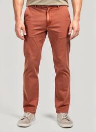Pantalon chino bio mărime normală portocaliu MEYER bărbat