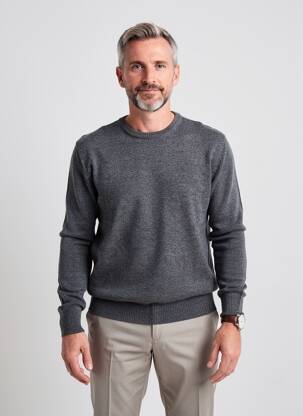 Pulover elasticitate mâneci lungi gri BLEND bărbat