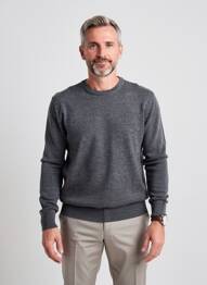 Pulover elasticitate mâneci lungi gri BLEND bărbat
