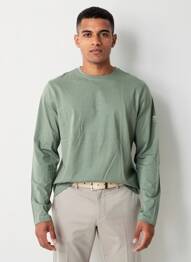 Tricou croială cambrată mâneci lungi verde ECOALF bărbat